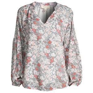 NWT To My Lovers Long Sleeve Floral Blouse Size Small